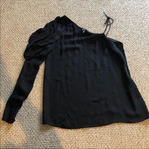 PAIGE silk blouse cold shoulder